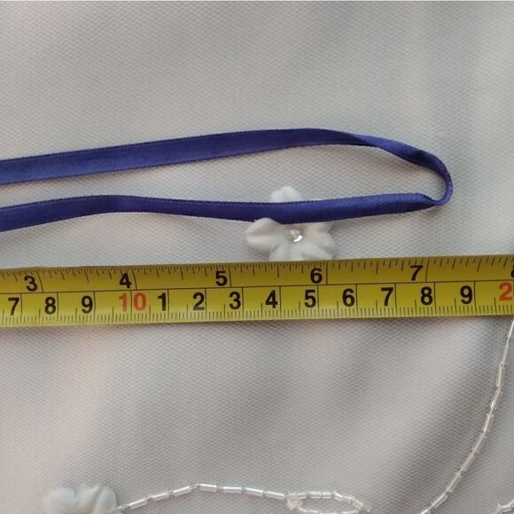 EUC HAILEY/ADRIANNA PAPELL Blue Long Back Short Front Rainbow Sequin Dress 3/4 - Picture 11 of 15